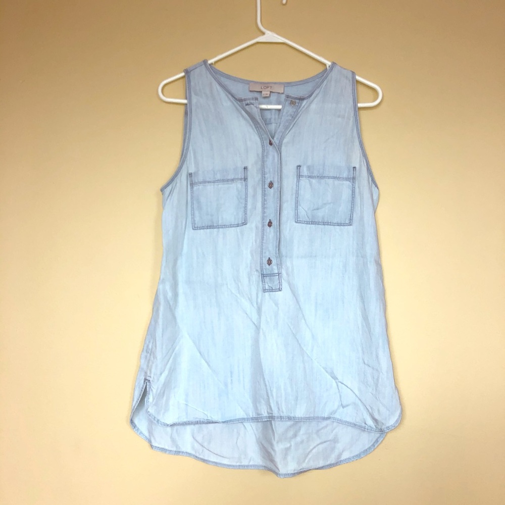 Loft denim tank